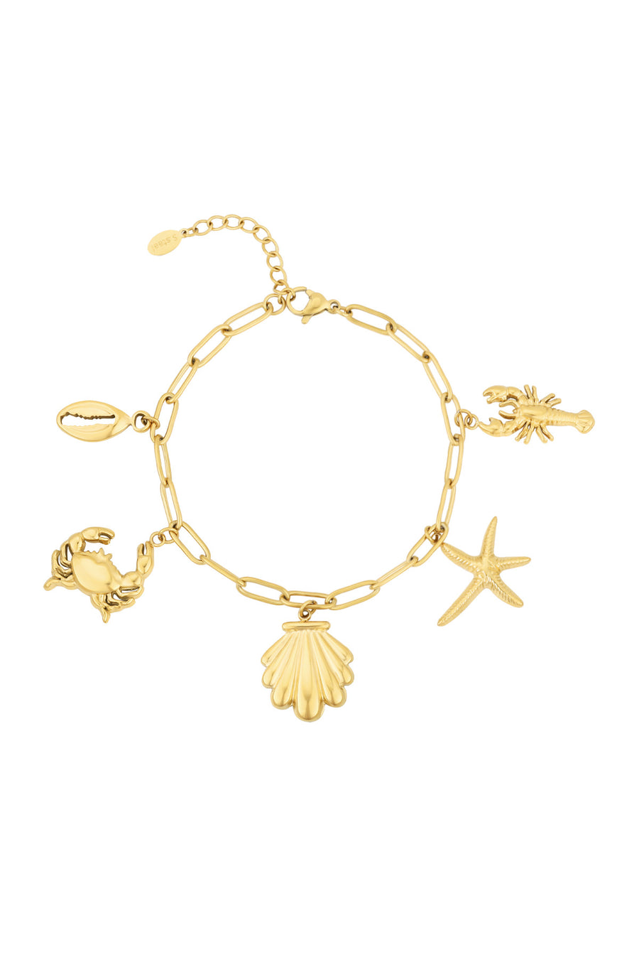 Bracelet à breloques pour femmes en acier inoxydable 304 – doré et argenté