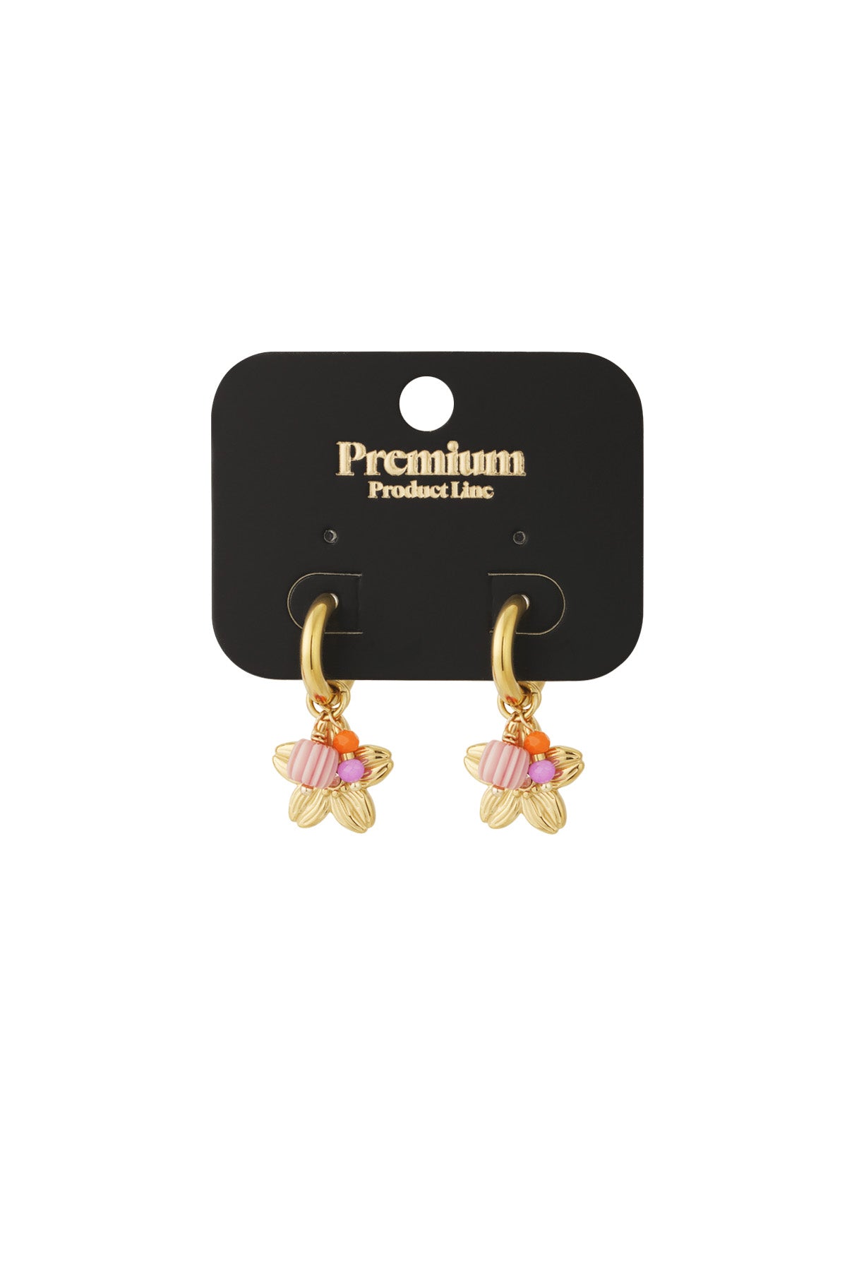 Boucles d'oreilles pendantes pour femme en acier inoxydable 304 – couleur or – photo 3