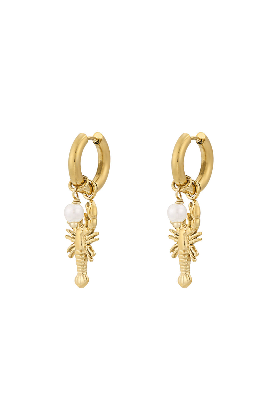 Boucles d'oreilles pendantes pour femmes en acier inoxydable 304 – couleur or