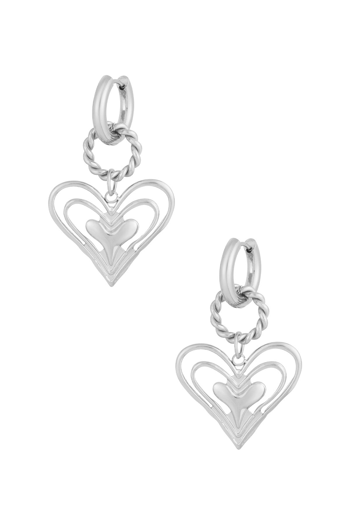 Boucles d'oreilles pendantes pour femme en acier inoxydable 304 – dorées et argentées