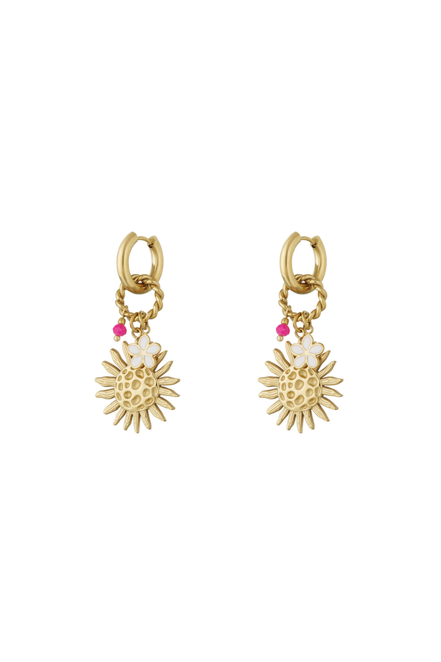 Boucles d'oreilles pendantes pour femmes en acier inoxydable 304 – couleur or