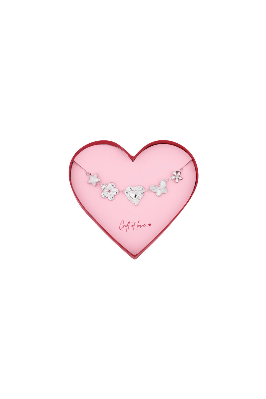 Bracelet à breloques pour femme en acier inoxydable – couleur argent