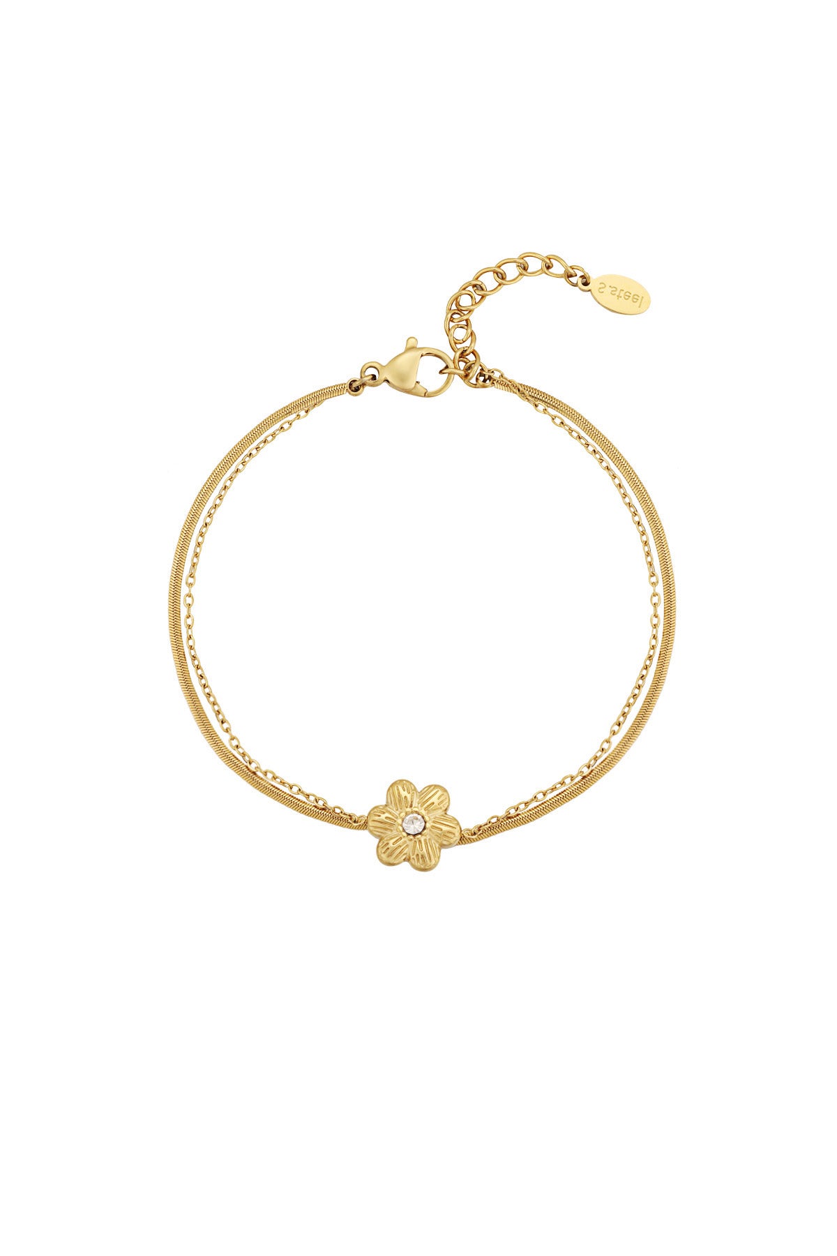 Bracelet à breloques pour femme en acier inoxydable 304 – couleur or et couleur argent