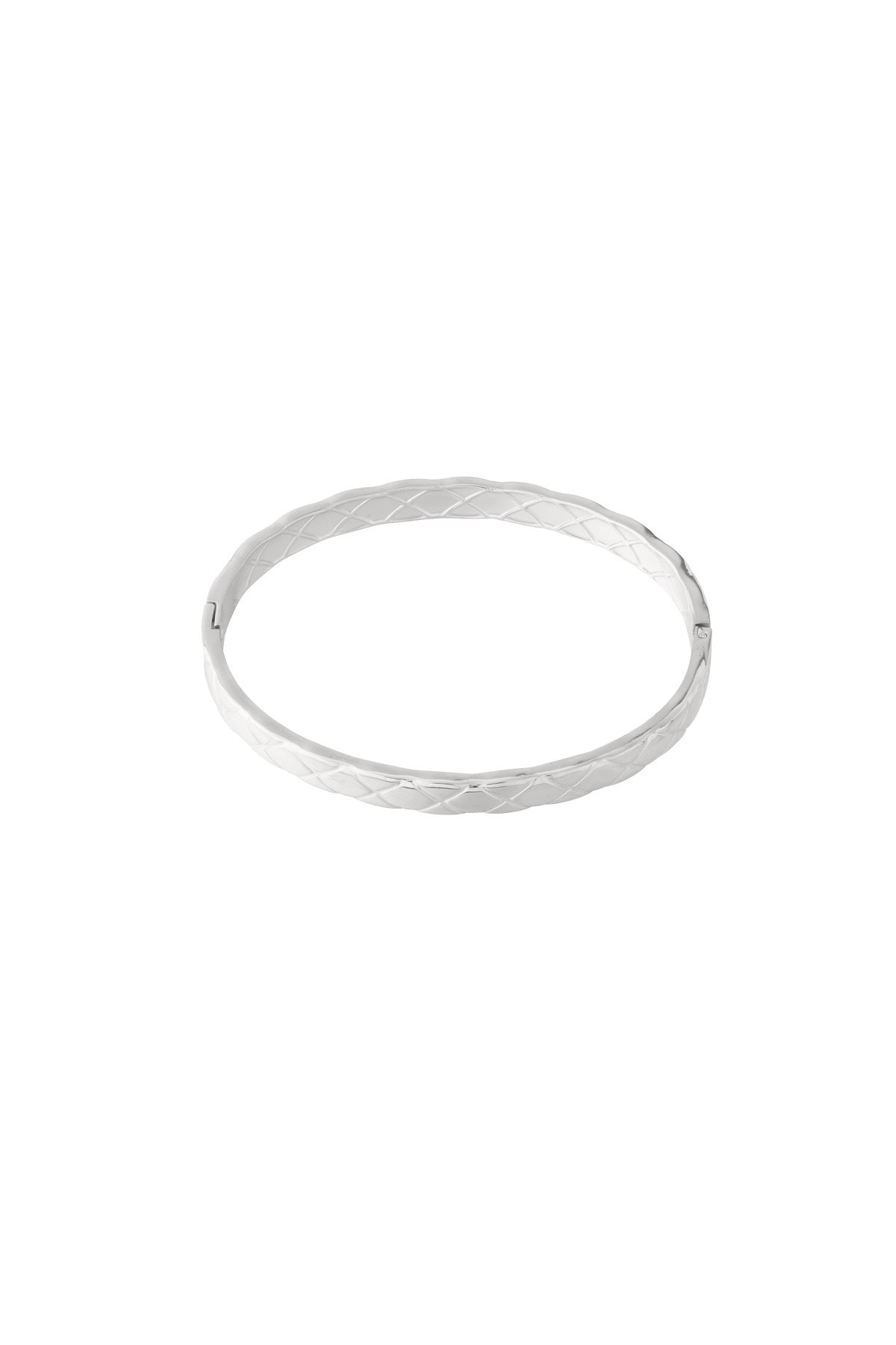 Bracelet jonc pour femme en acier inoxydable – coloris or et argent