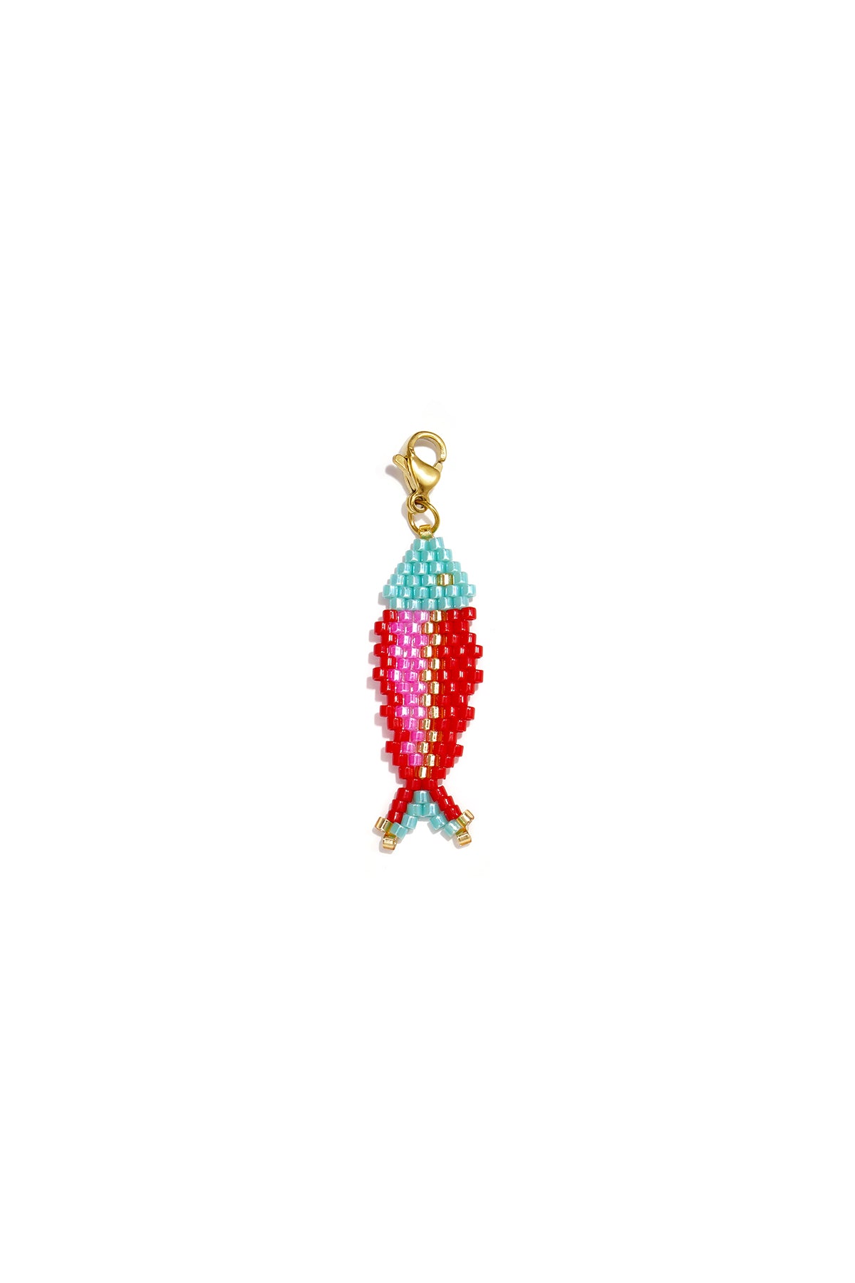 Composant de bijou en verre avec motif poisson – plusieurs couleurs