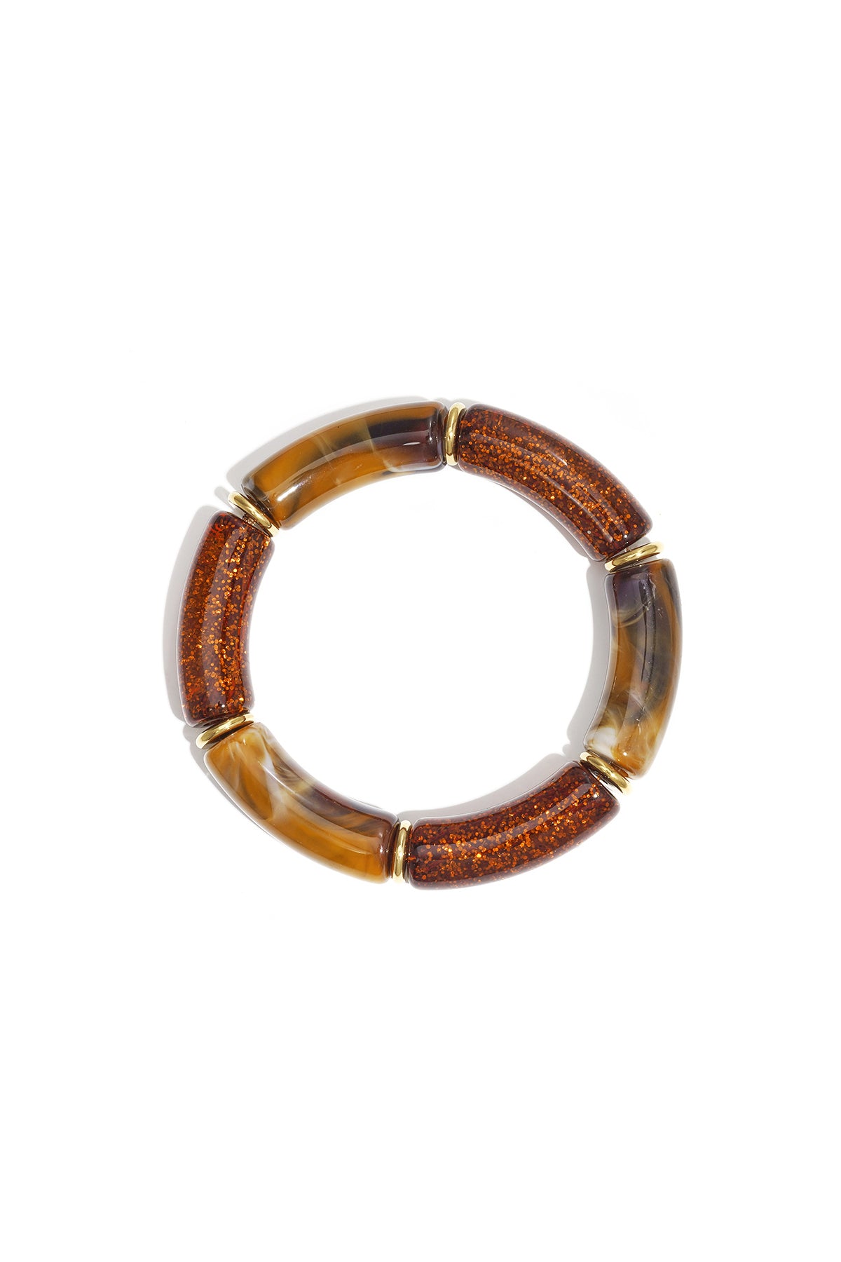 Bracelet à perles en acrylique pour femme – multicolore – style rétro