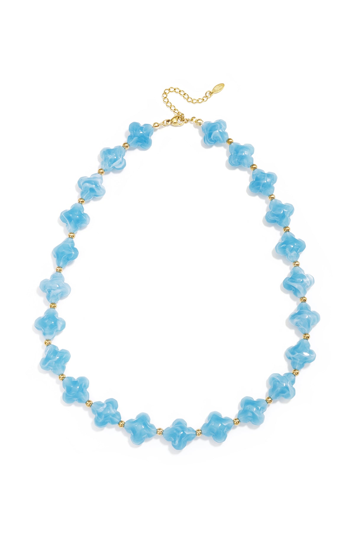 Kralenketting met klaver kraaltjes