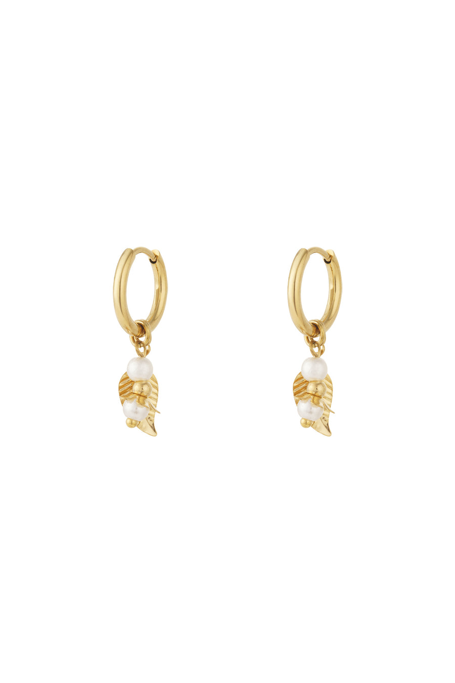 Boucles d'oreilles pendantes pour femmes en acier inoxydable, pierre, perle avec motif fruitier