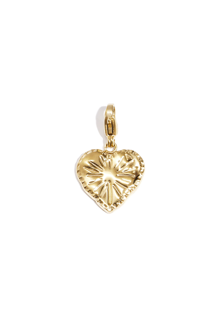 Composant de bijou en acier inoxydable 304, acier inoxydable, strass en forme de cœur – couleur or