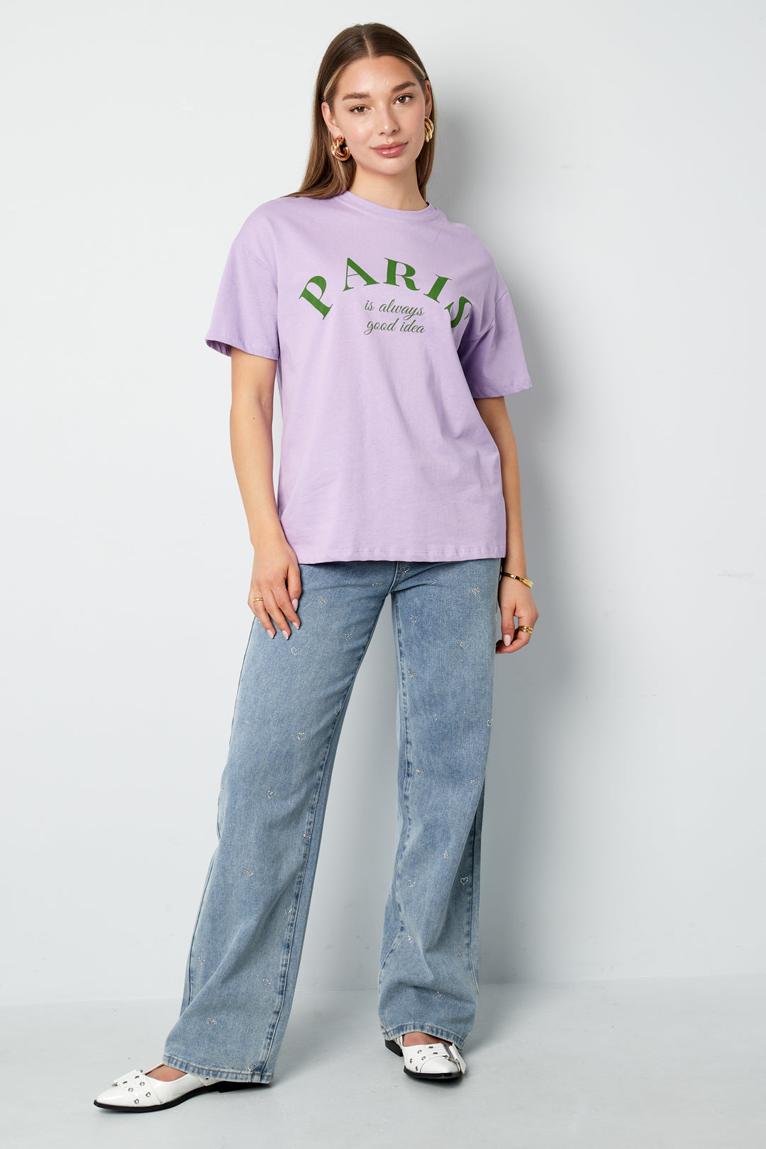 T-shirt pour femme avec texte imprimé – photo 5