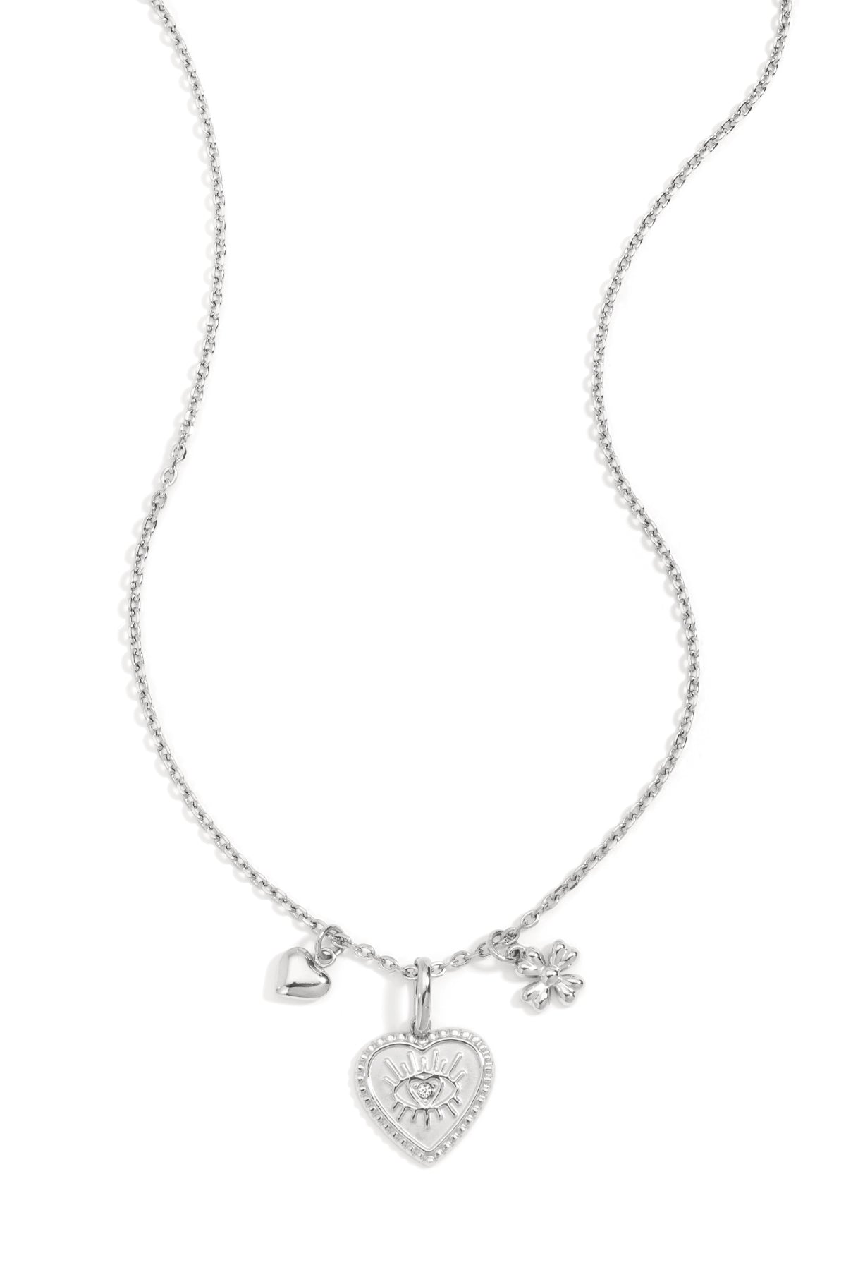 Collier pour femme avec pendentif cœur en acier inoxydable 304 – doré