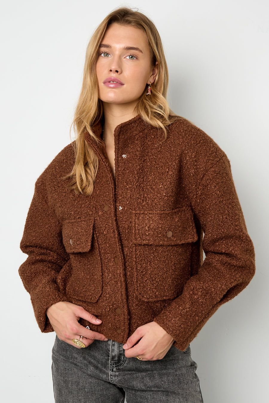Dames casual jacket van polyester in vijf kleuren – productfoto 2