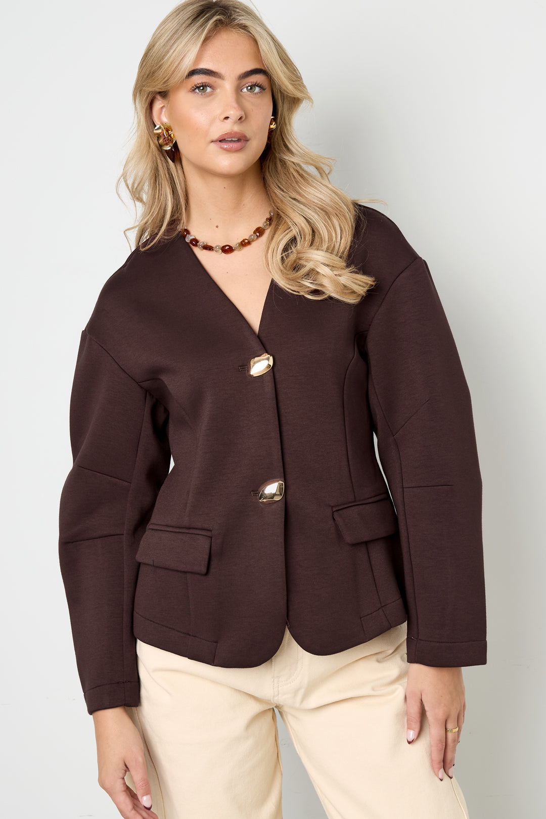 Dames elegant pak van polyester in drie kleuren – productfoto 3