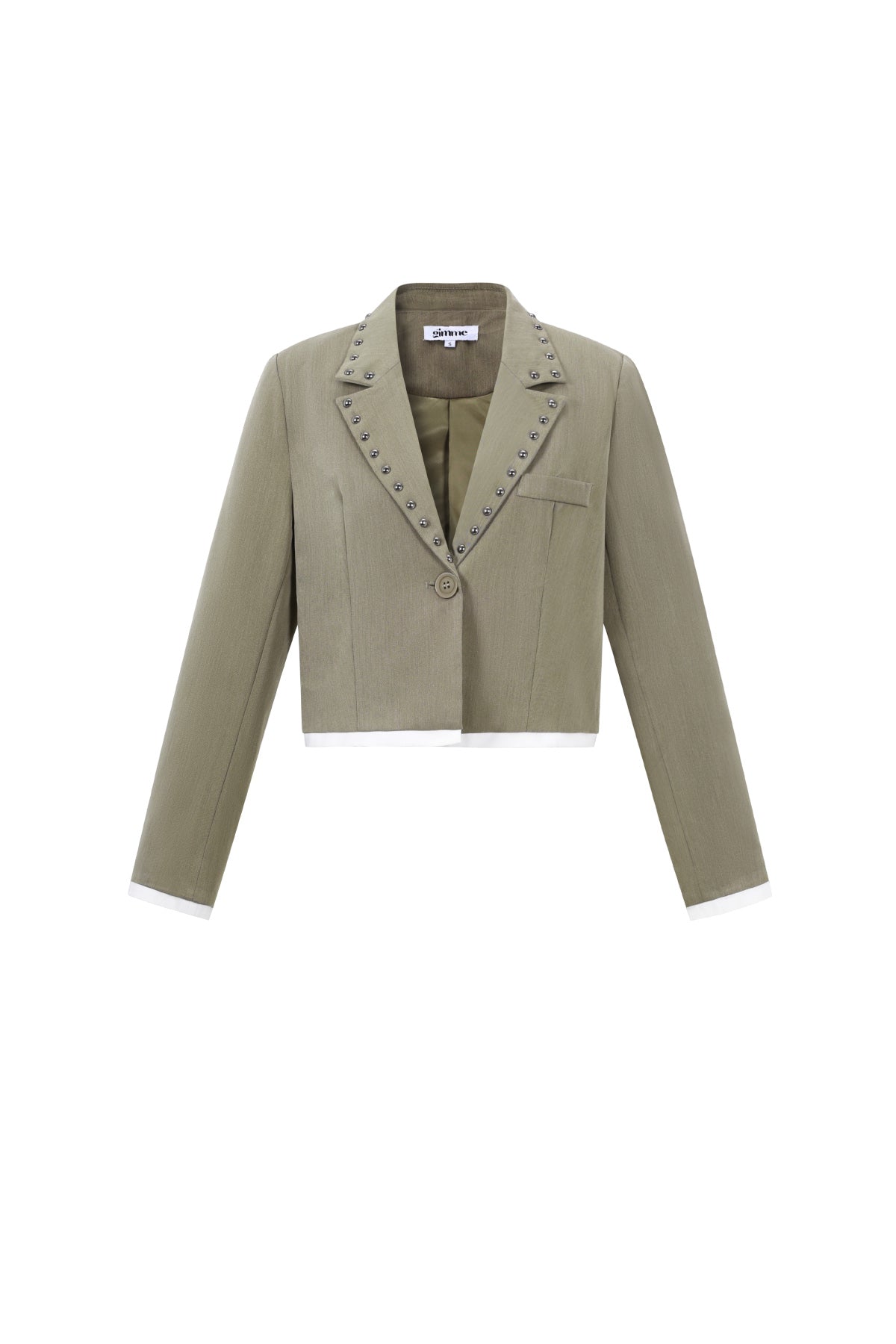 Dames streetstyle pak van polyester in bruintinten – productfoto 9