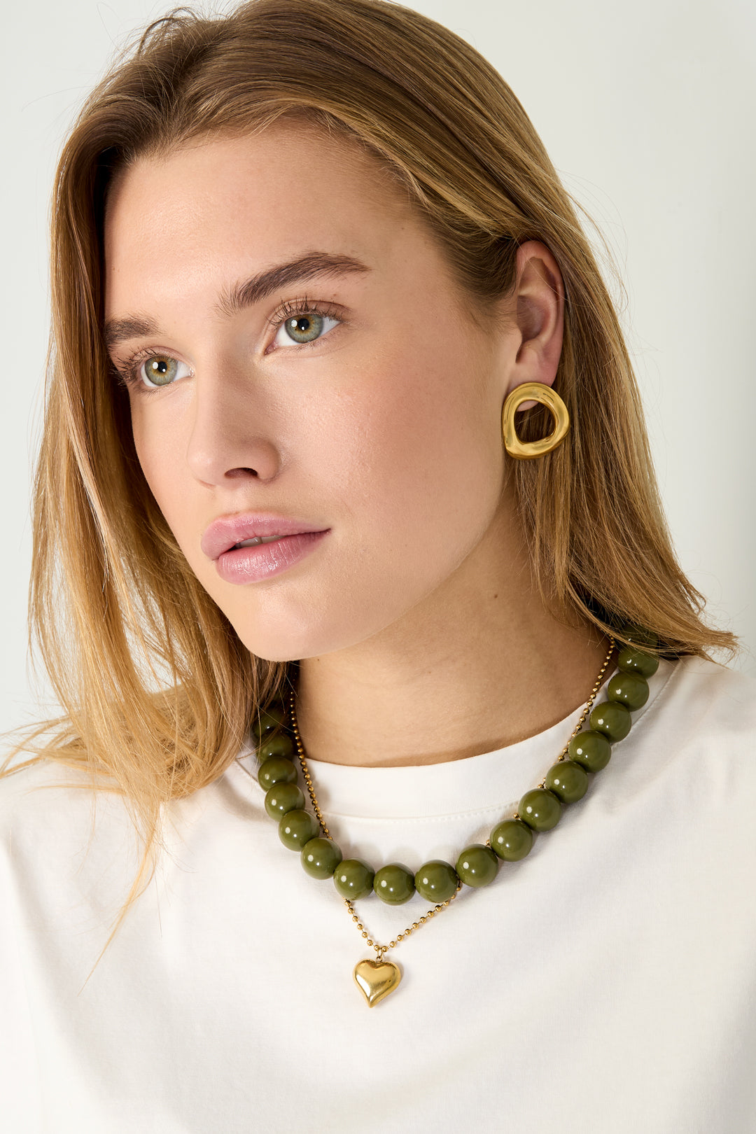 Collier de perles pour femmes en résine – multicolore – créatif – photo 3