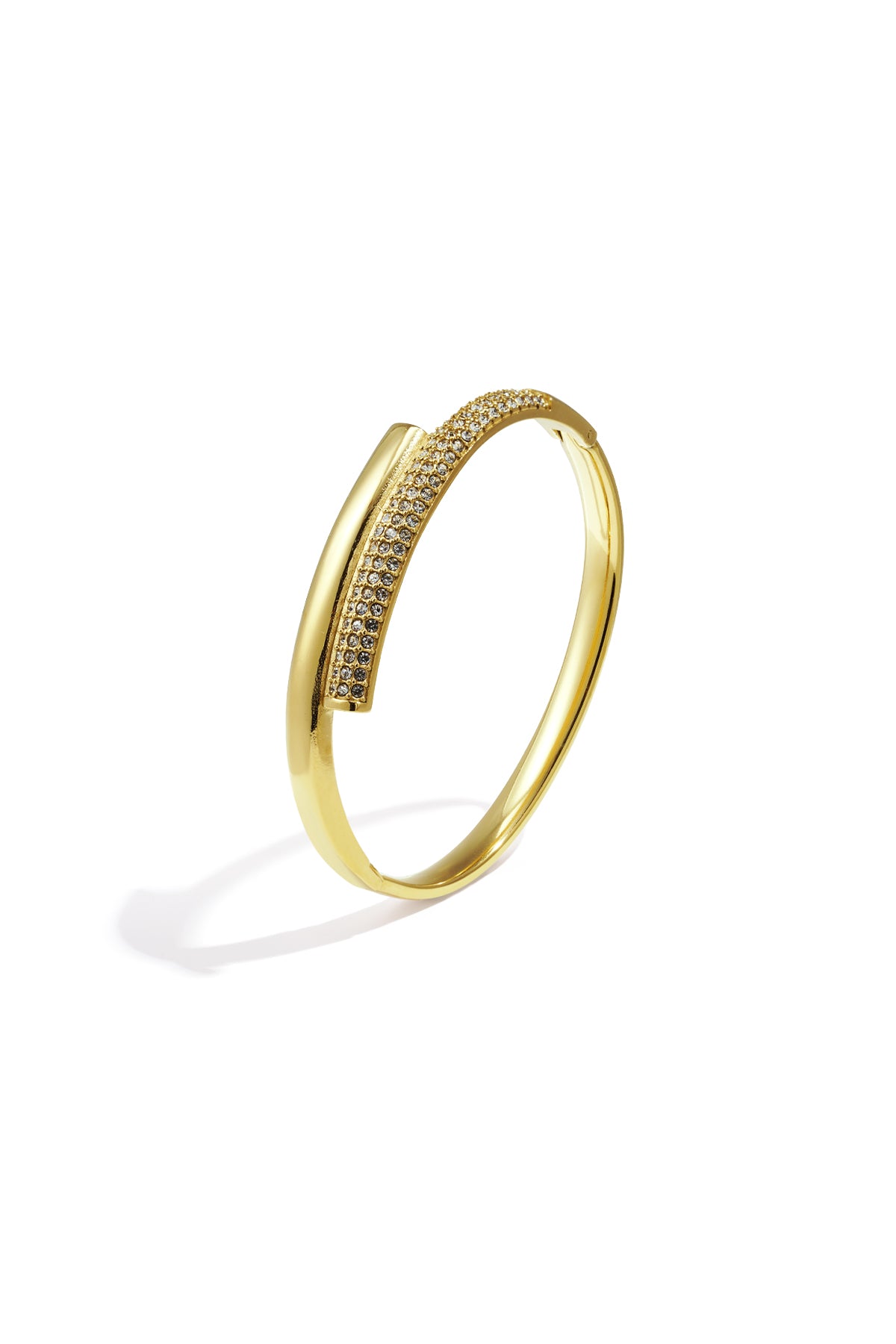 Bracelet jonc rond en acier inoxydable pour femmes – plusieurs coloris