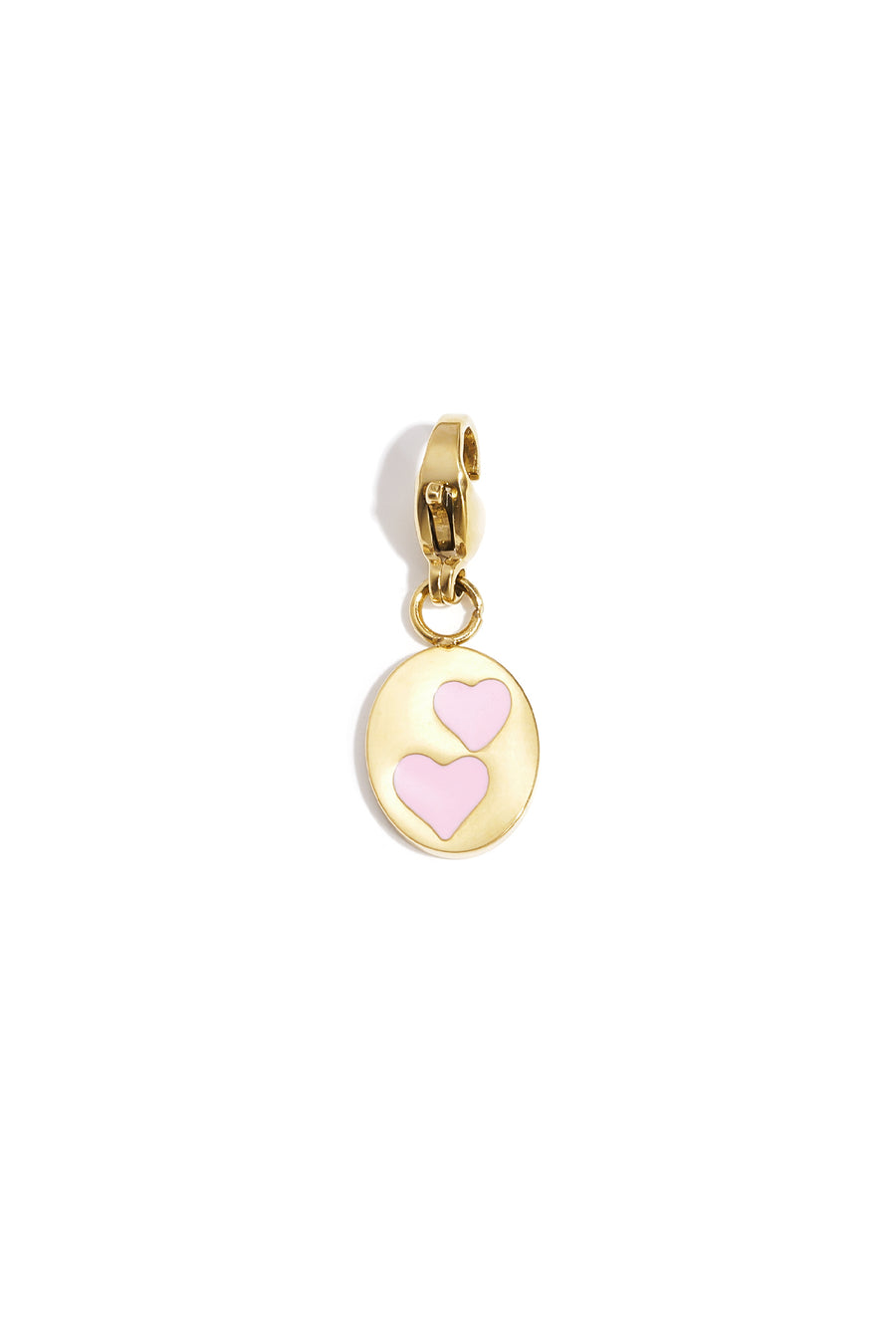 Composant de bijoux en acier inoxydable 304 en forme de cœur – rose clair