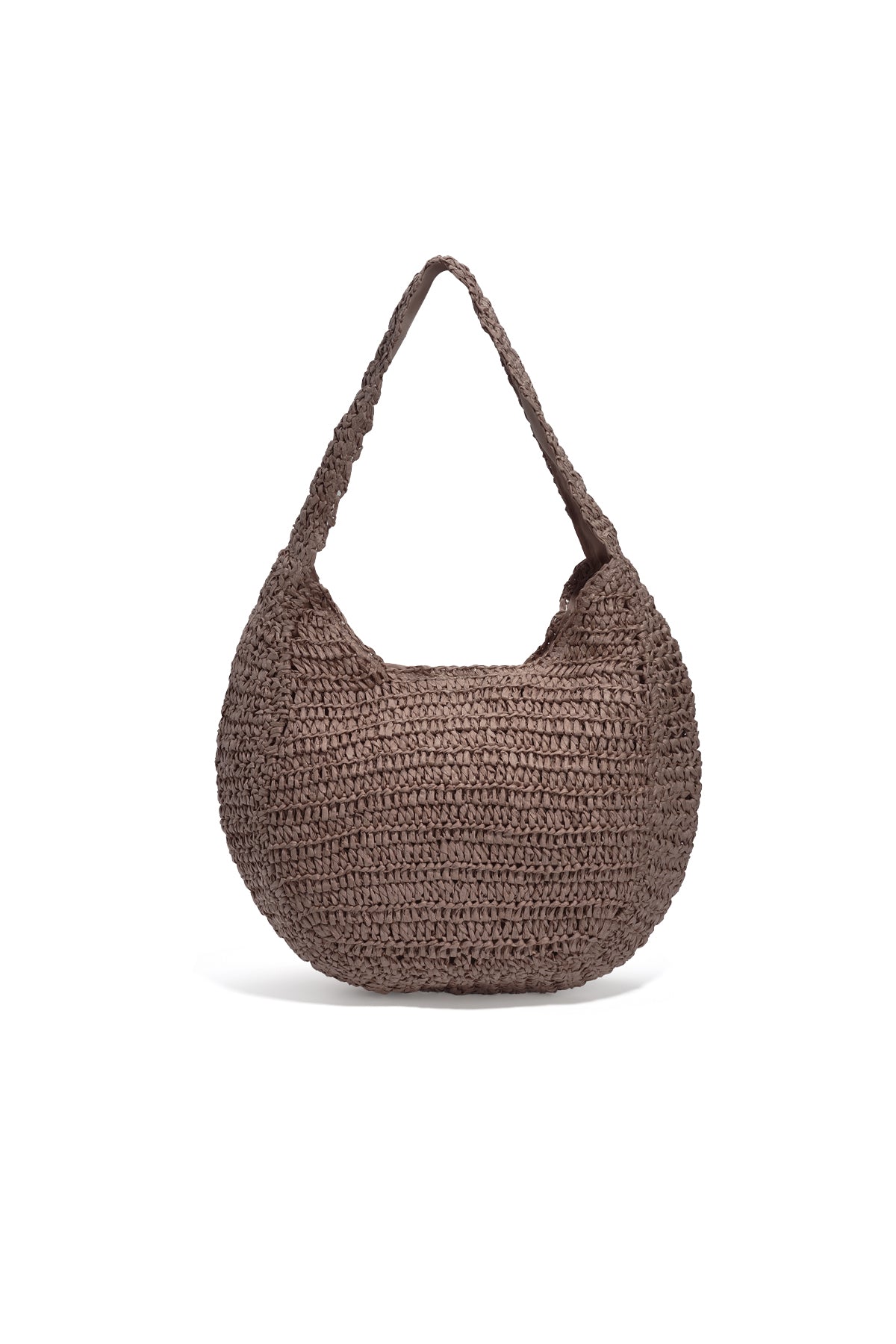 Sac de plage 100 % papier au design uni et détail tressé avec fermeture éclair