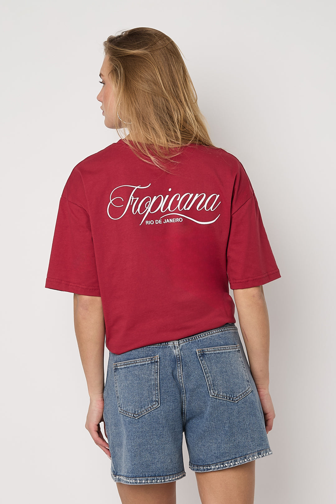 Dames Tropicana T-shirt van katoen – productfoto 6