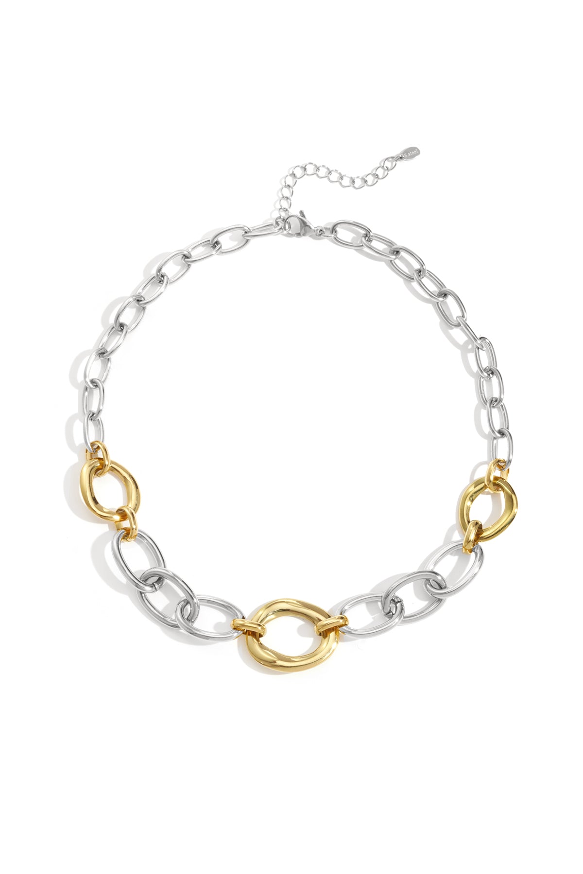 Gold and silver-coloured