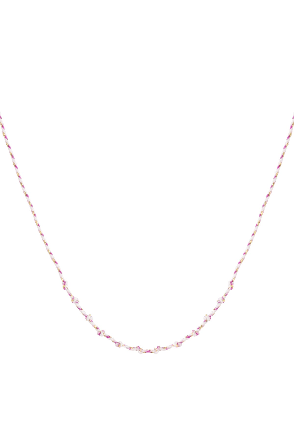Katoenen swirl ketting DIY
