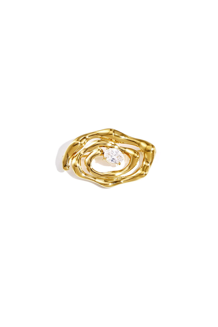 Hypnose broche met steentje
