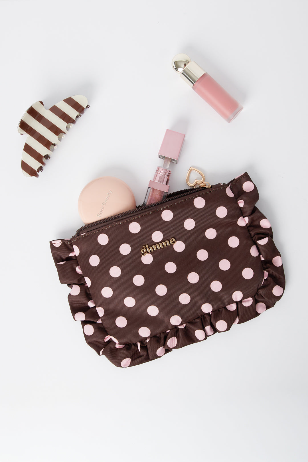 Make-up tasjes met stippen, eenvoudig, polyester, dagelijkse accessoires