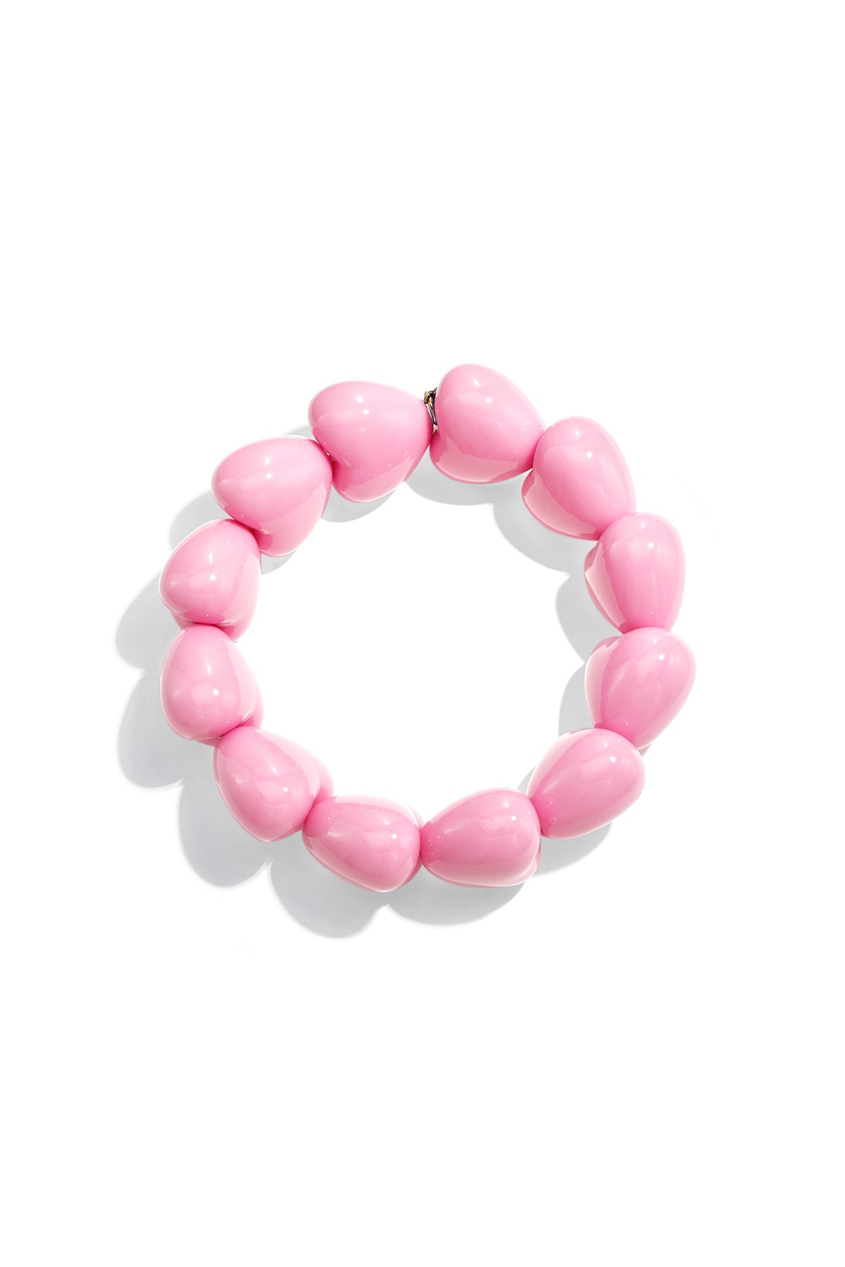 Armband met chunky harten kralen