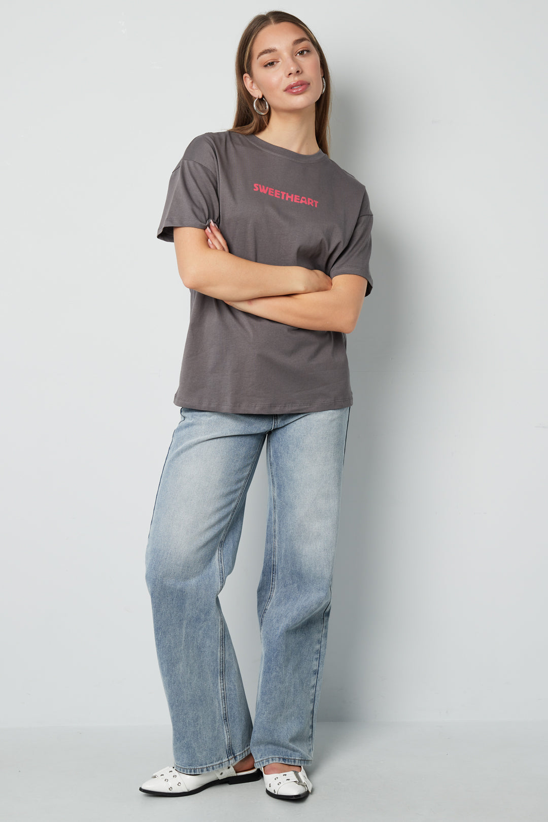 T-shirt pour femmes avec inscription imprimée – photo 5