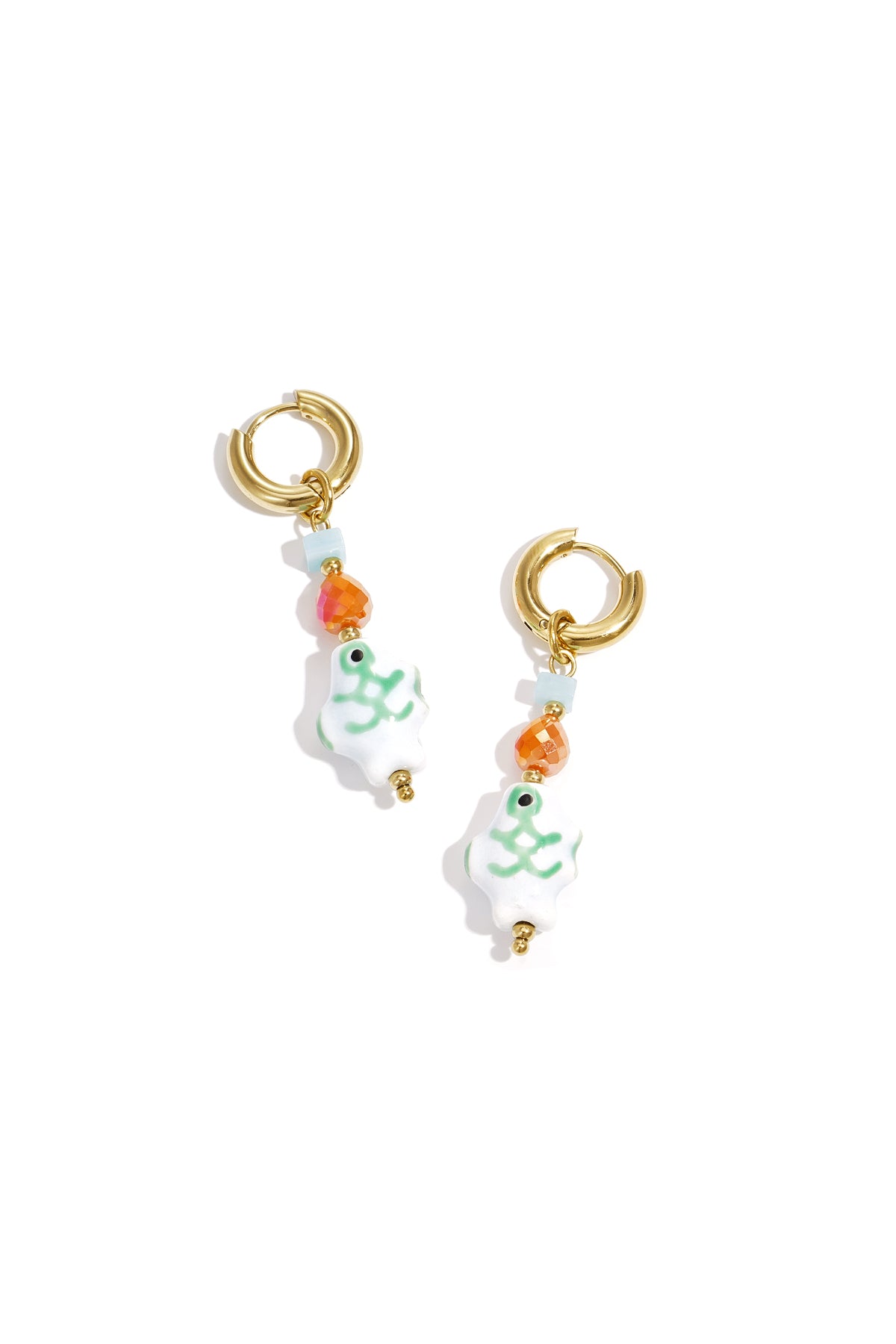 Women's Beaded Earrings Stainless Steel, Ceramic, Crystal, Enamel, ABS – Multiple Colours
