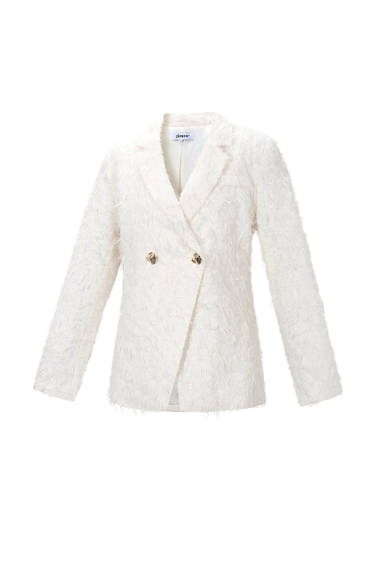 Dames blazer van polyester met textuur