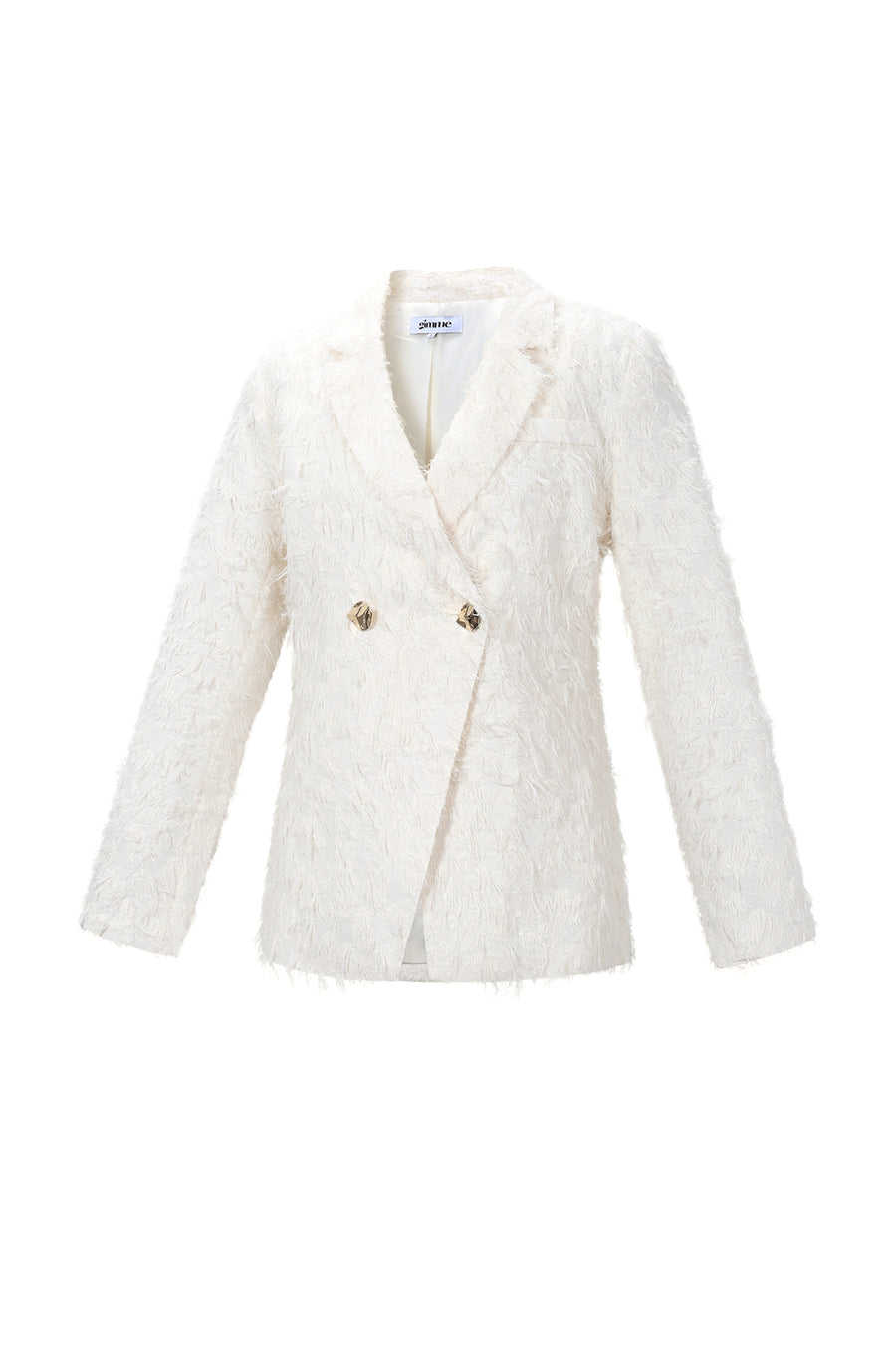 Dames blazer van polyester met textuur
