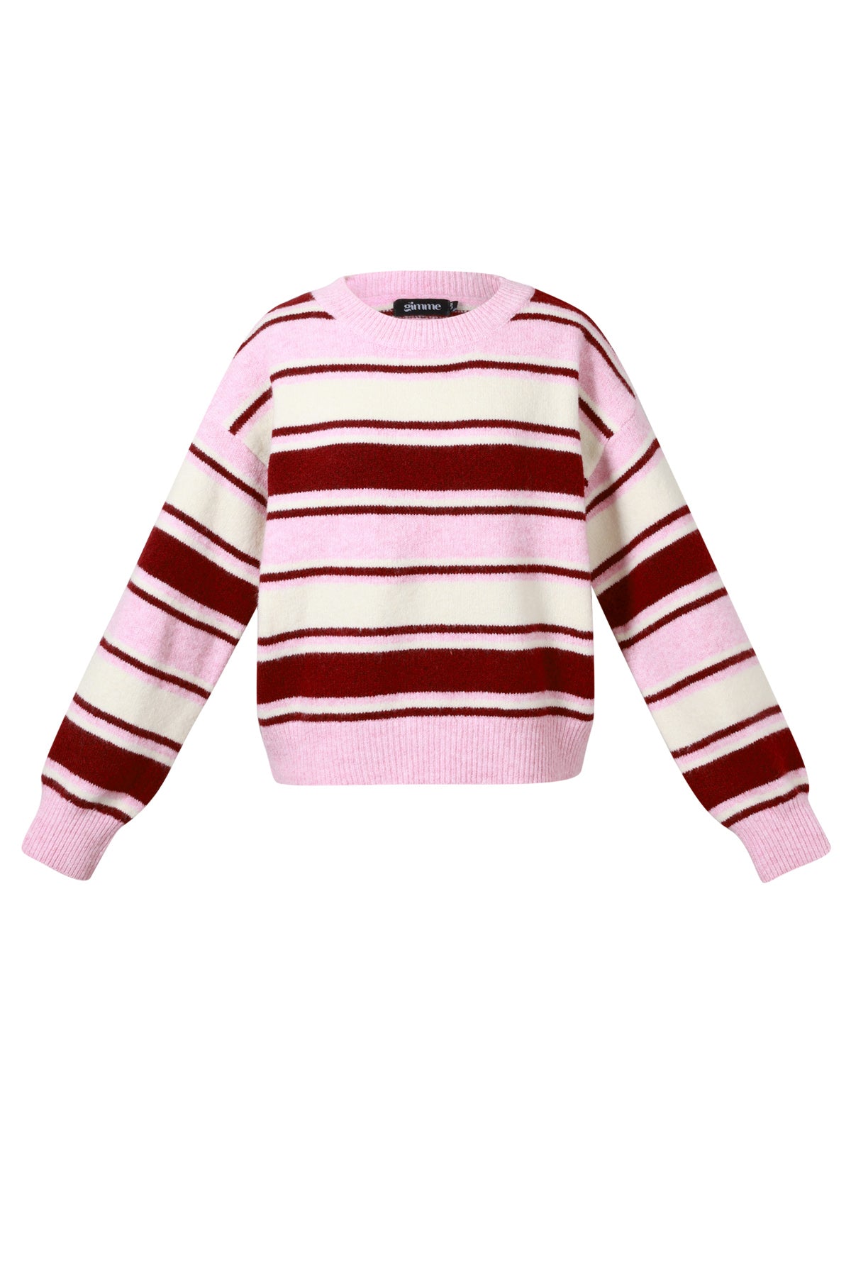 Dames Lola gebreide trui van polyester met strepen – productfoto 10