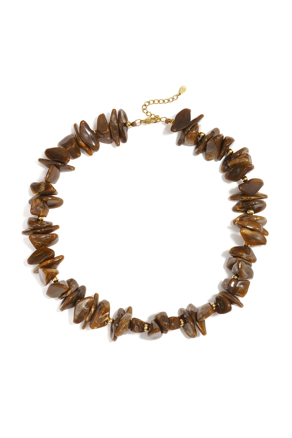 Women's Beaded Necklace in Acrylic, Stainless Steel - Multi-colored – image 7