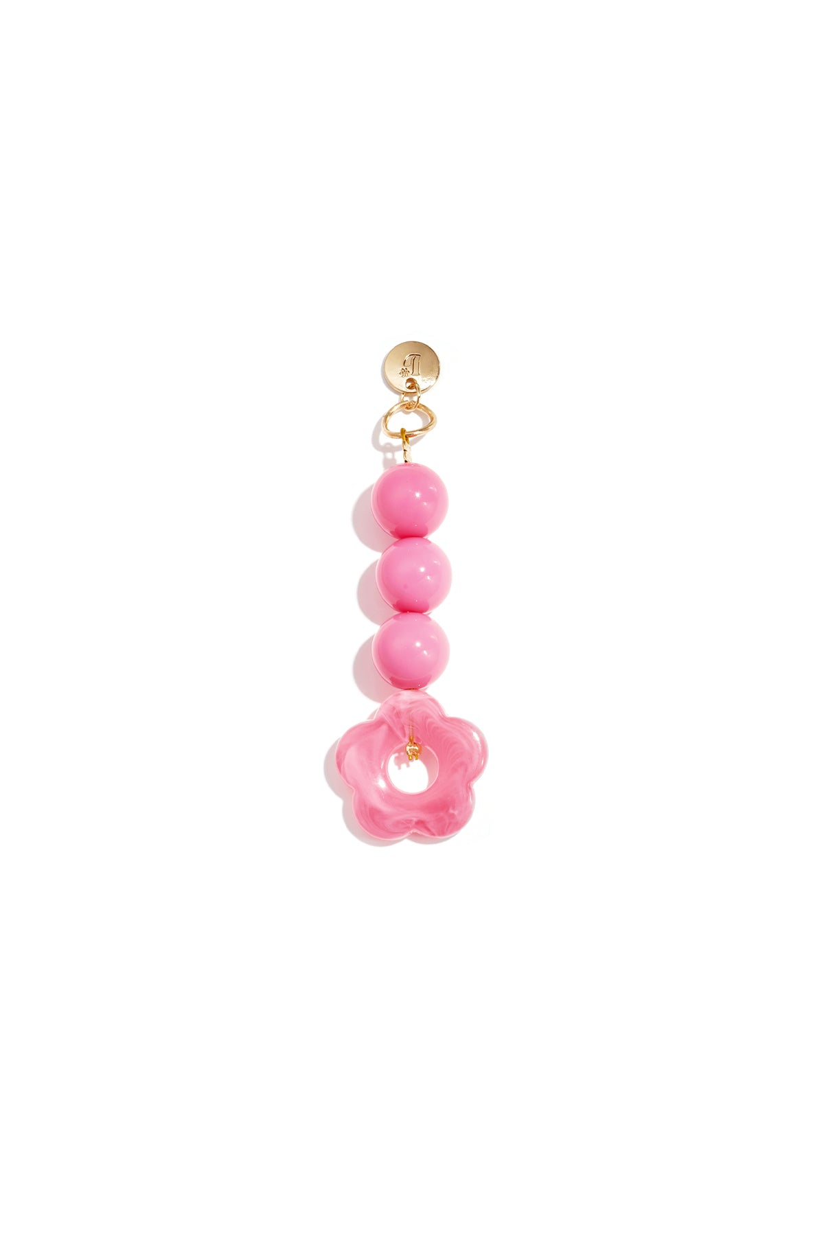 Tasbedeltjes met bloemmotief, casual, acryl, dagelijkse accessoires