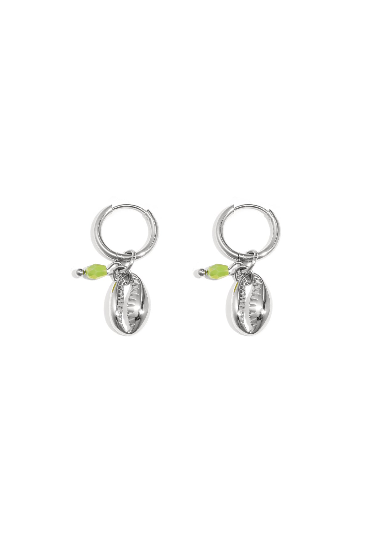 Boucles d'oreilles pendantes en acier inoxydable avec motif coquillage pour femmes – couleur or et argent