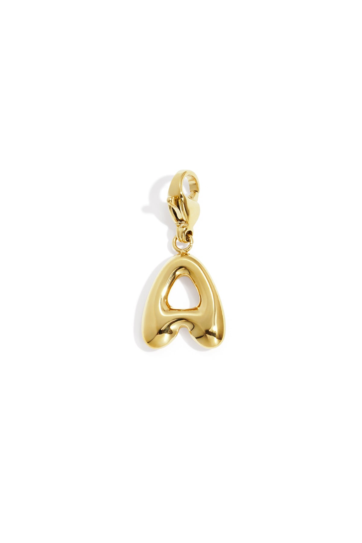 Composant de bijoux en acier inoxydable avec détail lettre – couleur or – photo 1
