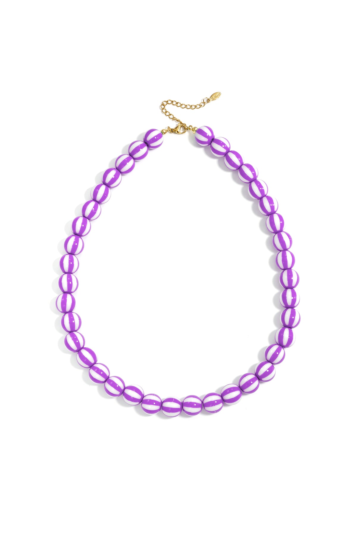 Kralenketting met gestreepte kralen