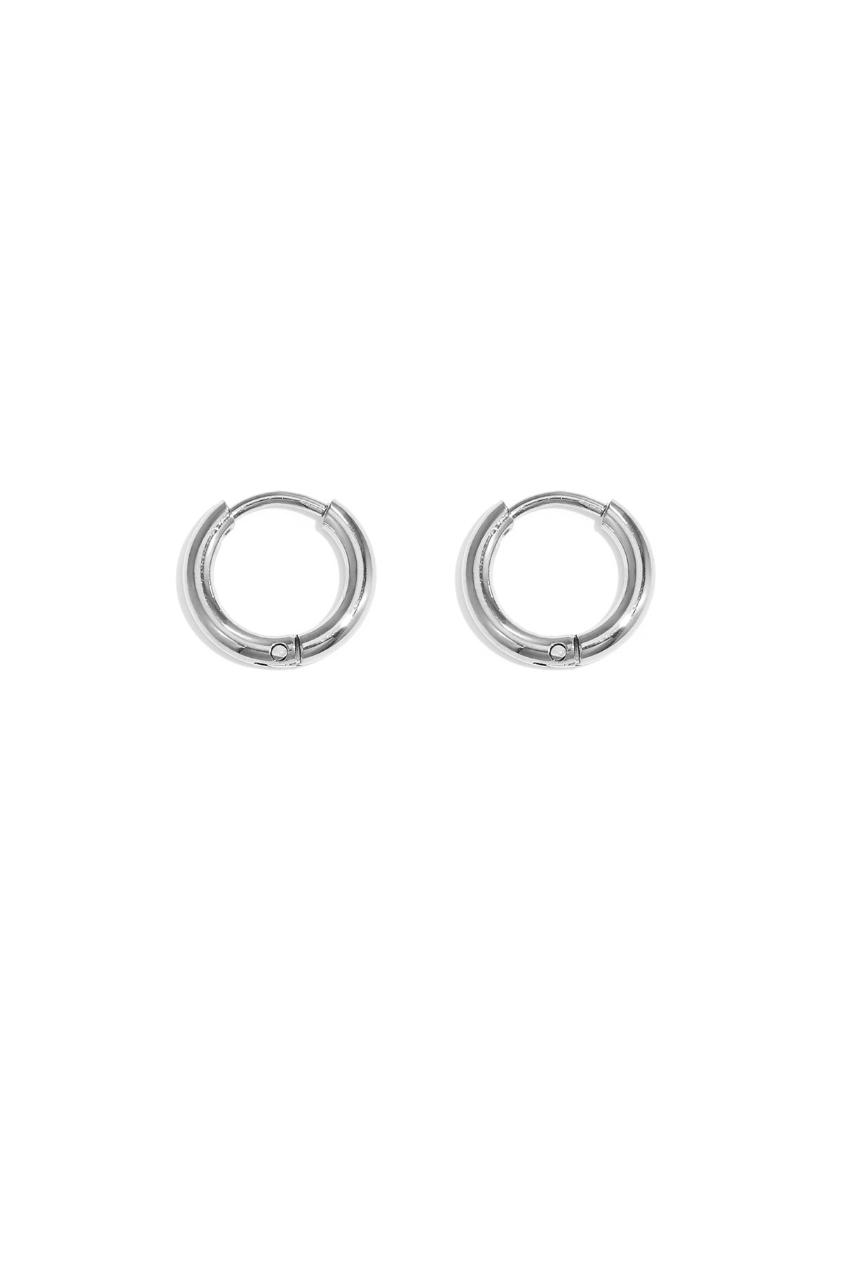 Boucles d'oreilles créoles pour femmes en acier inoxydable – dorées et argentées