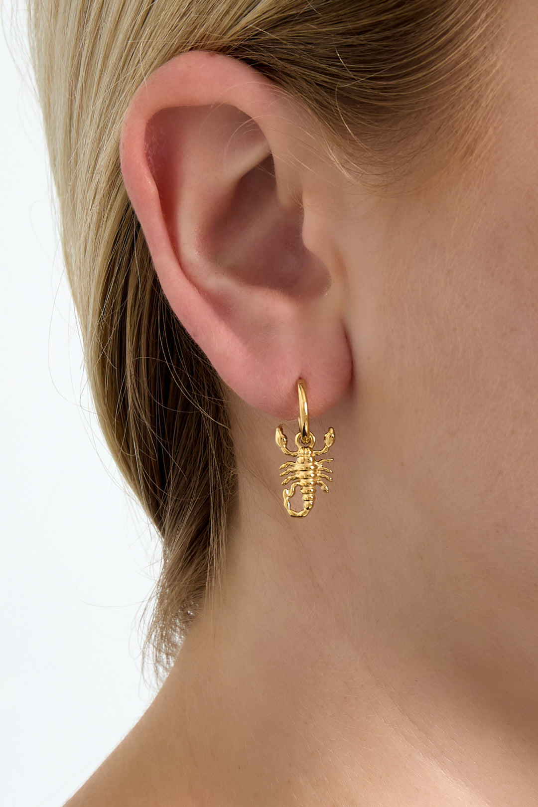 Women's Dangle Earrings made of 304 Stainless Steel with Animal Motif - Gold-plated – image 2