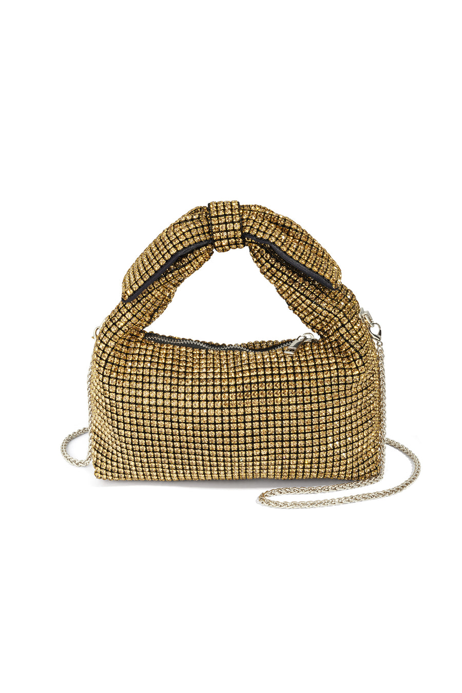 Sac à main pour femme en polyester avec nœud décoratif – plusieurs coloris