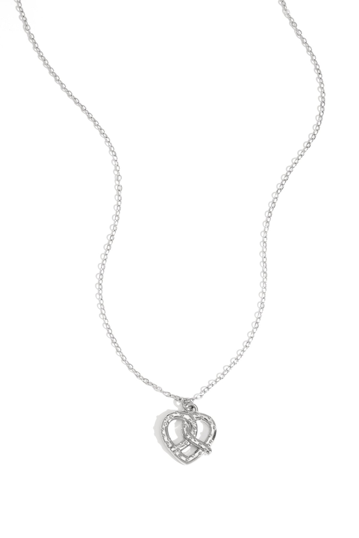 Women's necklace with stainless steel pendant – gold-colored and silver-colored