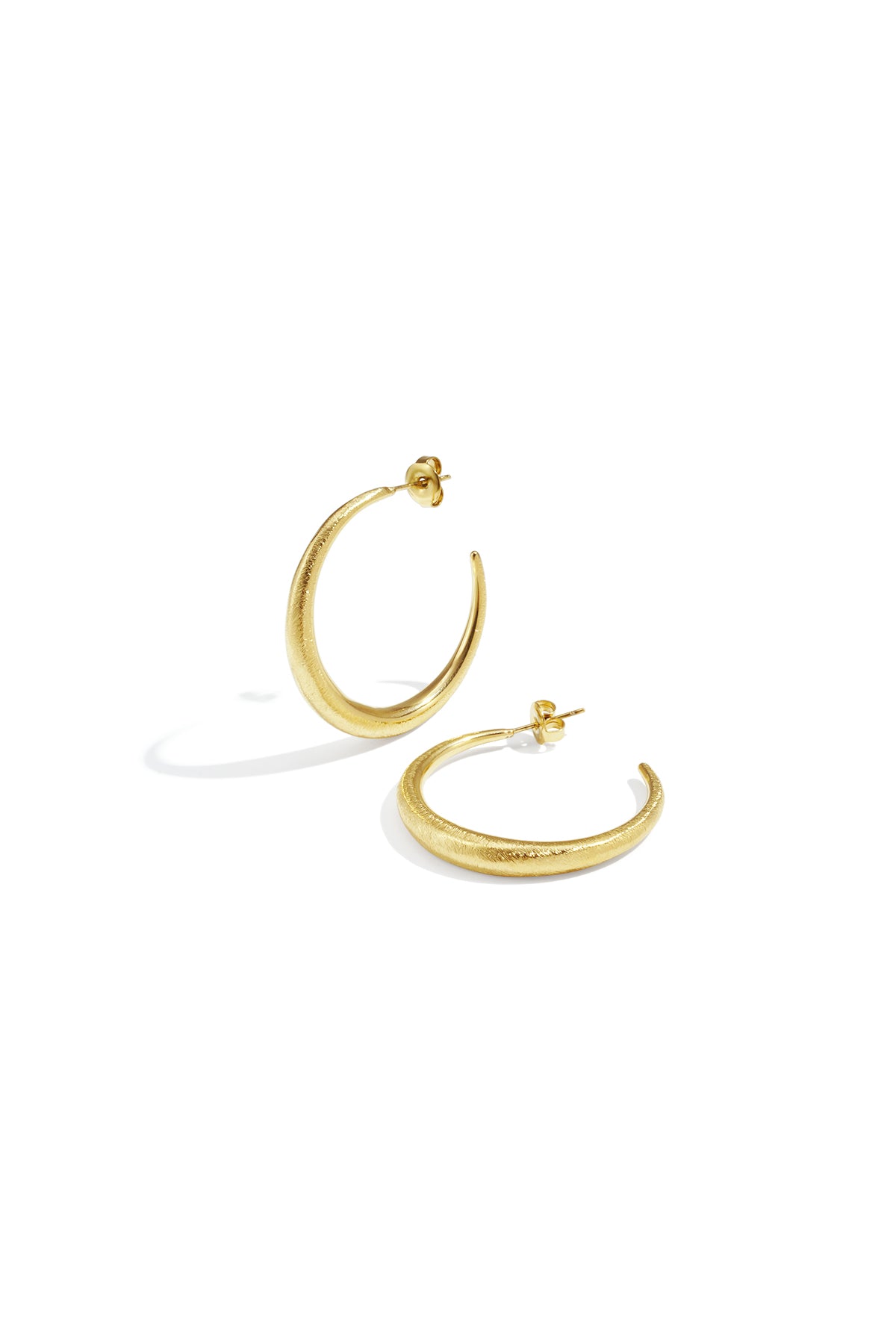 Boucles d'oreilles créoles pour femme en acier inoxydable 304 – Doré