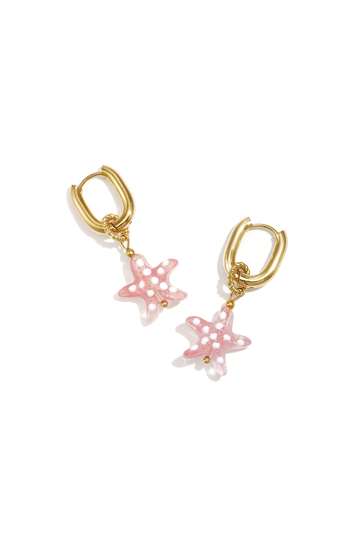 Boucles d'oreilles pendantes en acier inoxydable avec motif étoile pour femme – plusieurs couleurs
