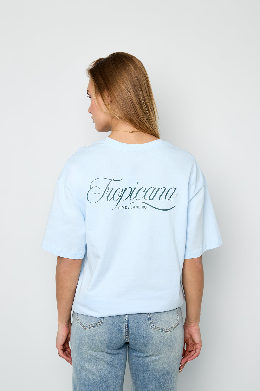 Dames Tropicana T-shirt van katoen – productfoto 2