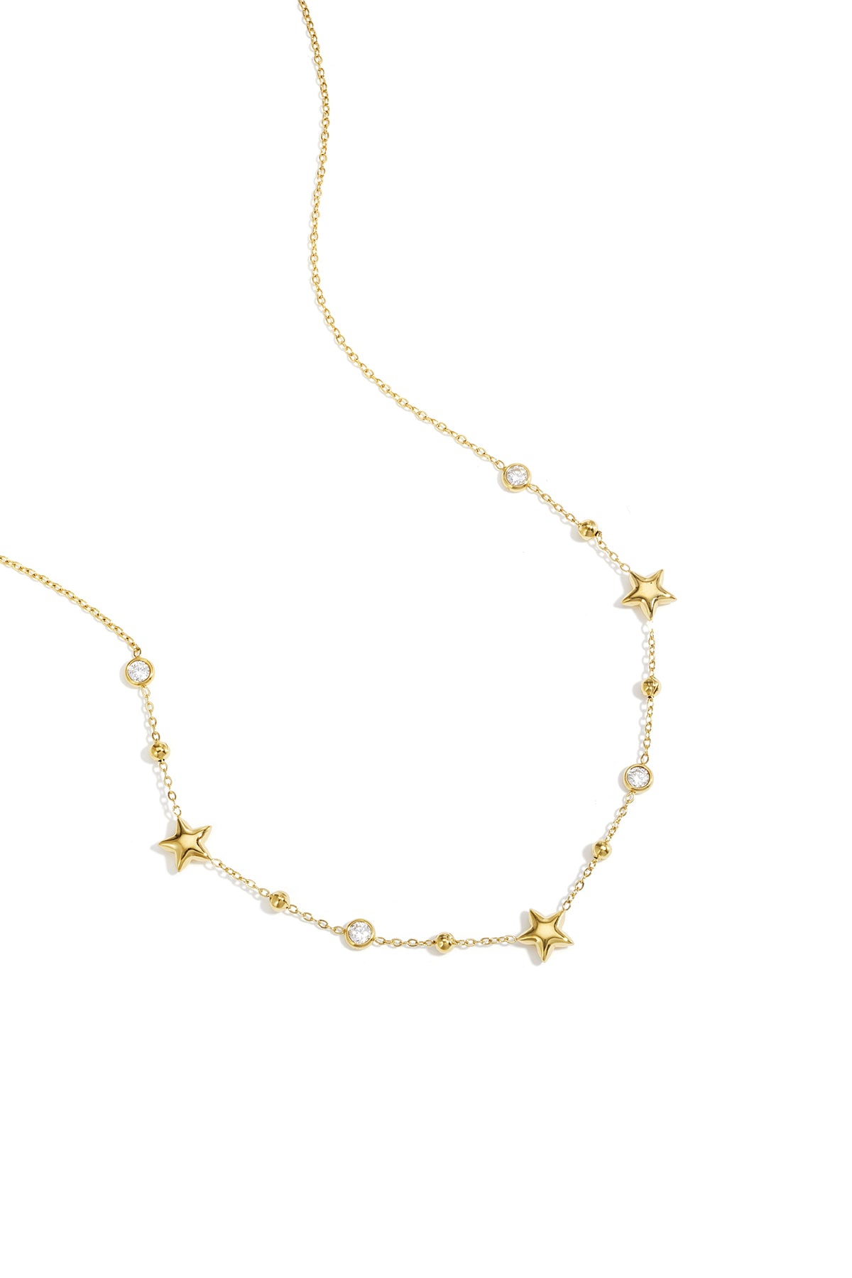 Ketting met sterren en steentjes