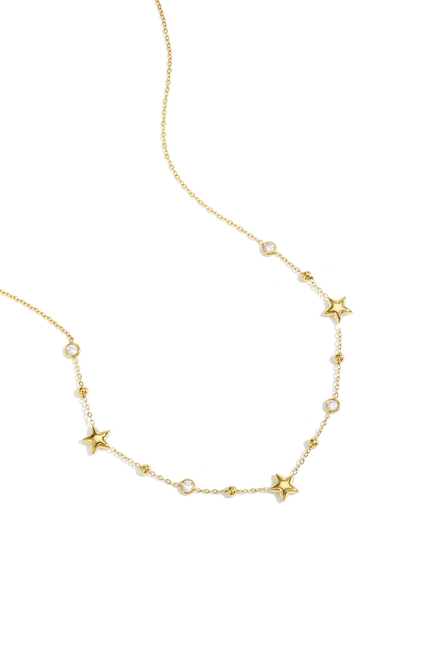 Ketting met sterren en steentjes