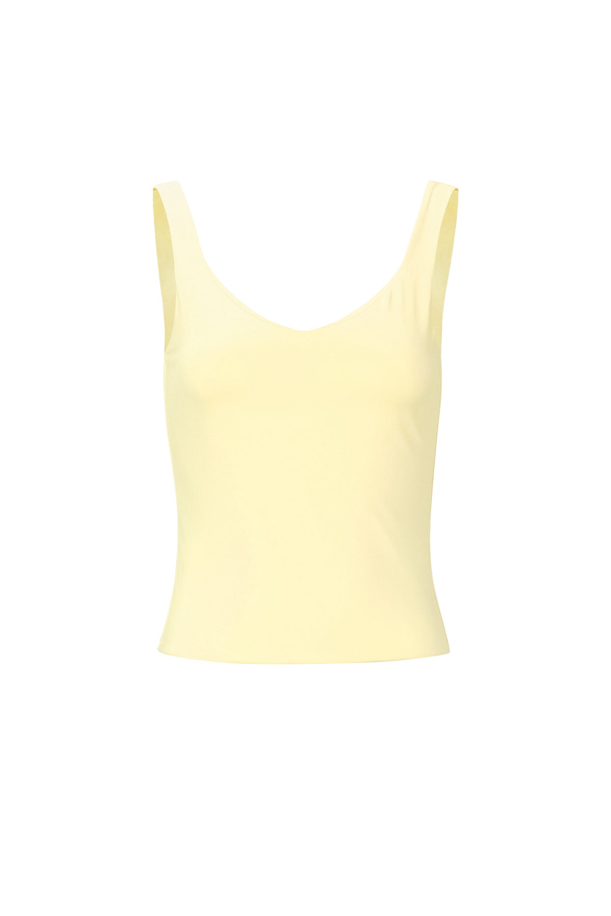 Dames basic top van gebreid nylon in vier effen kleuren – productfoto 11