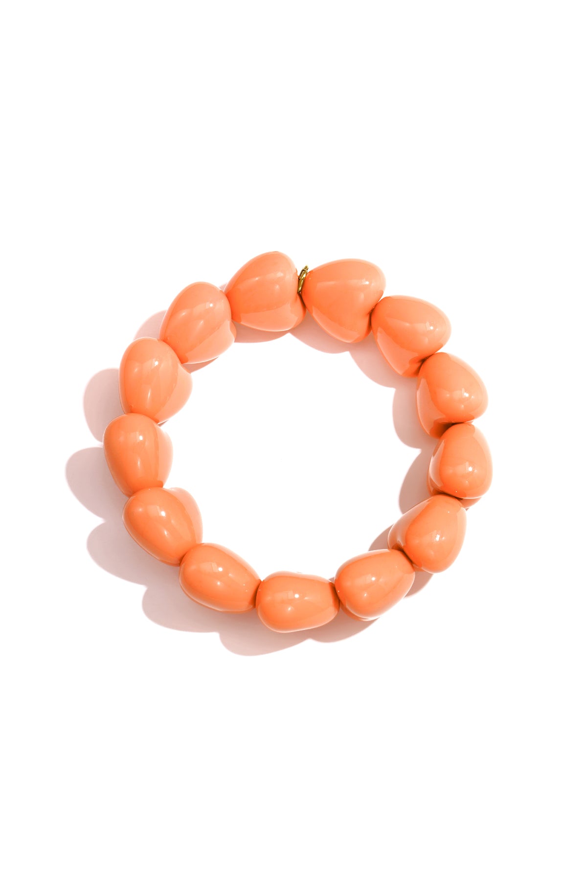 Armbandje met 13 kleine hartjes