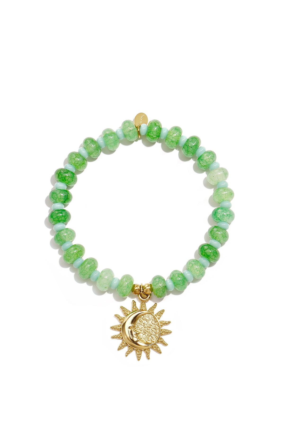 Bracelet de perles pour femmes en acier inoxydable, verre à motif floral et cœur – plusieurs couleurs
